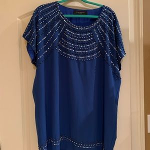 Blue Beaded Dress